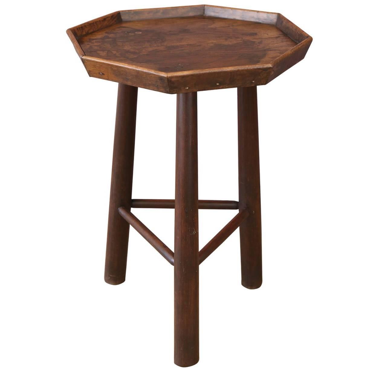 Octagonal Top Side Table