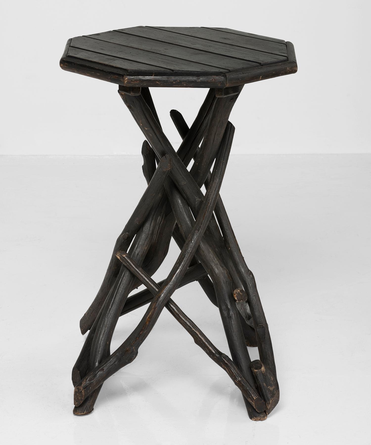 19th Century Octagonal Twig Table