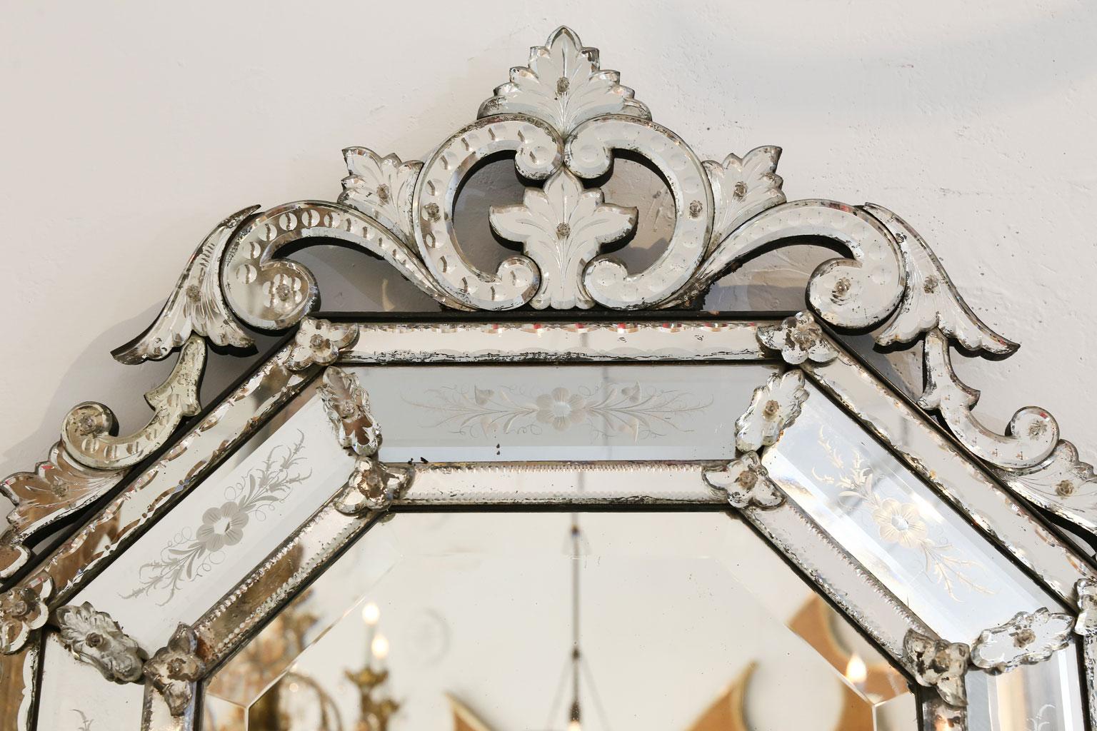 Neoclassical Octagonal Venetian Mirror