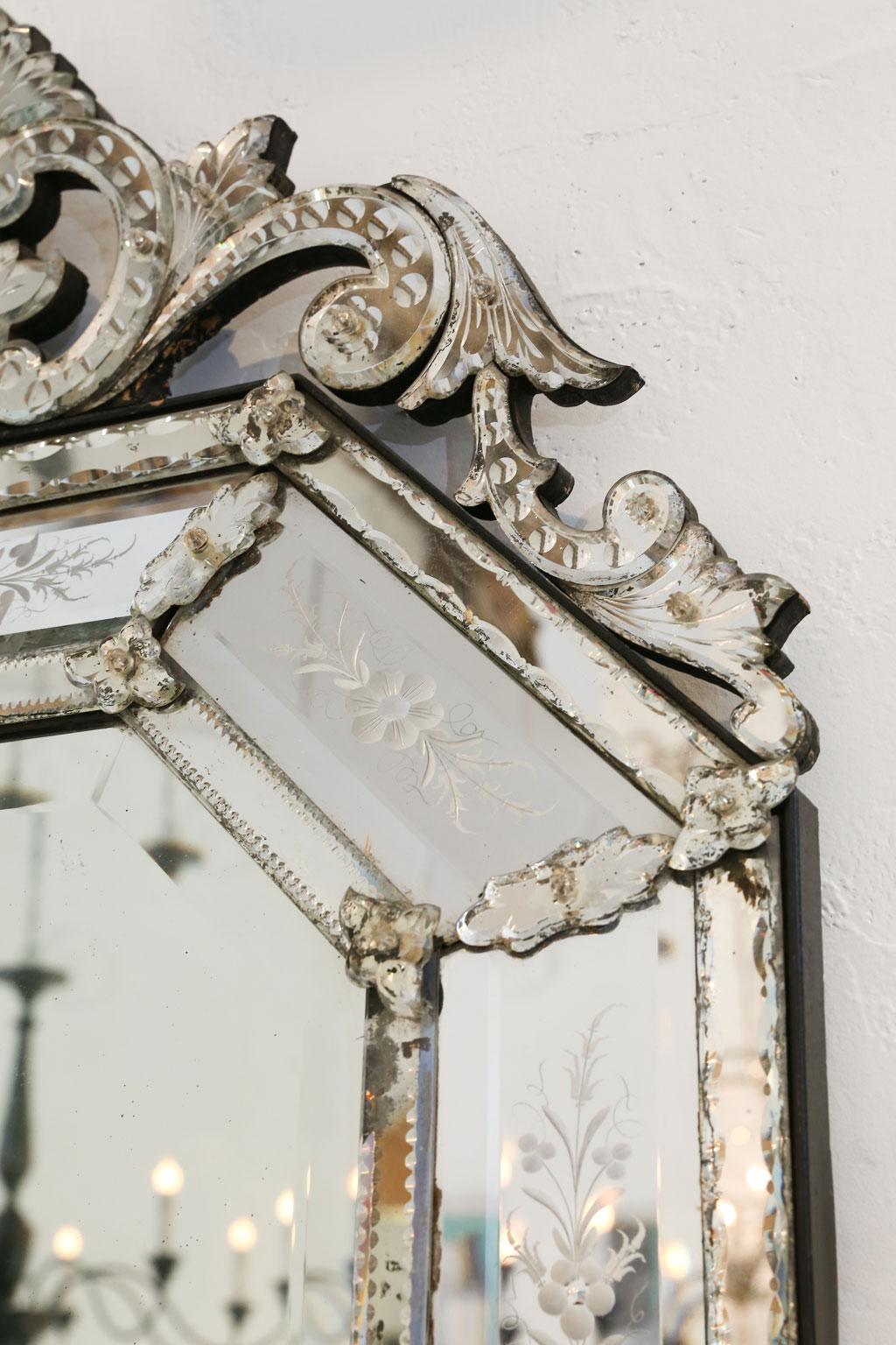 Italian Octagonal Venetian Mirror