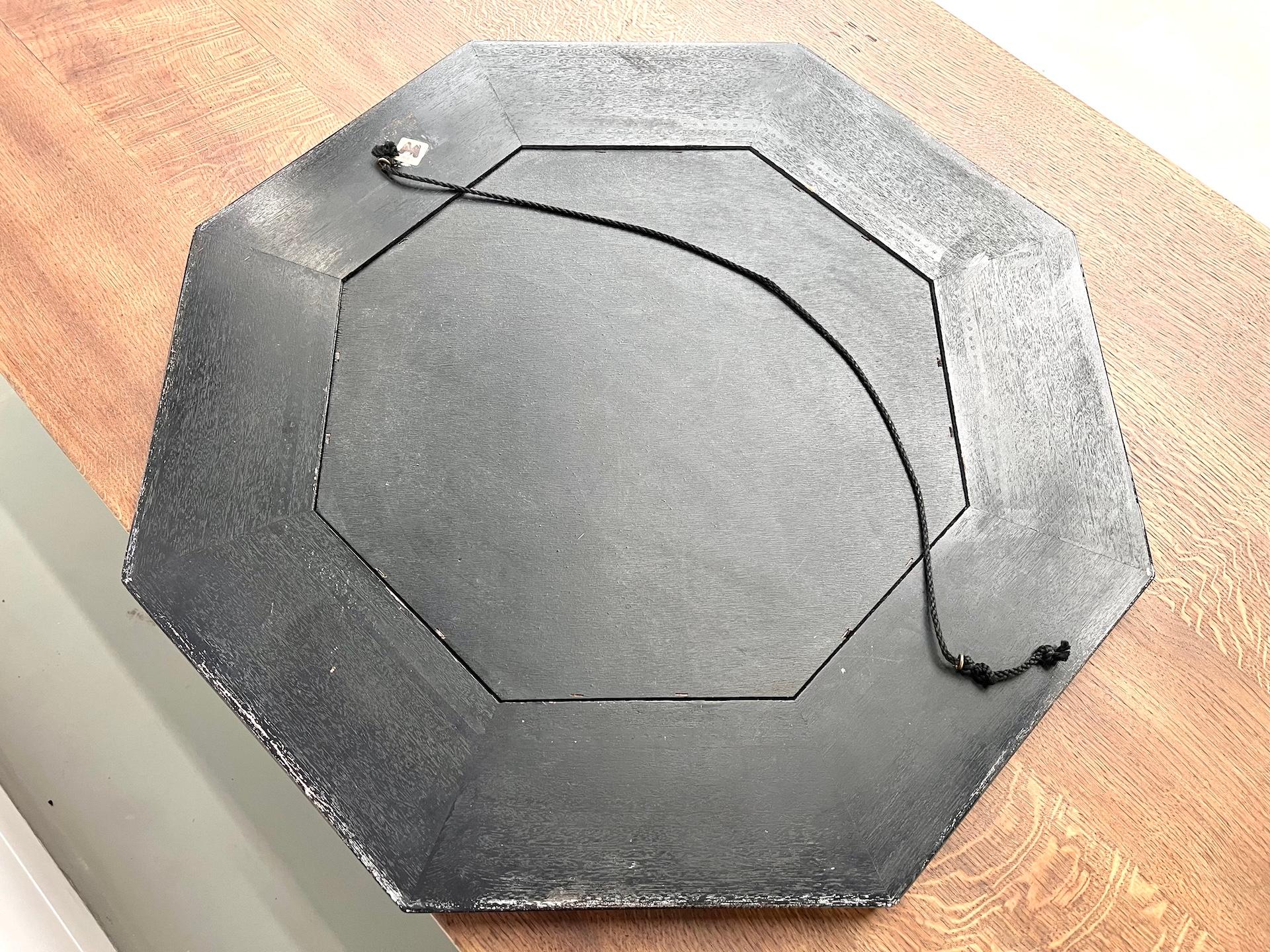 Miroir octogonal de Jean-Claude Mahey, France 1970 en vente 3