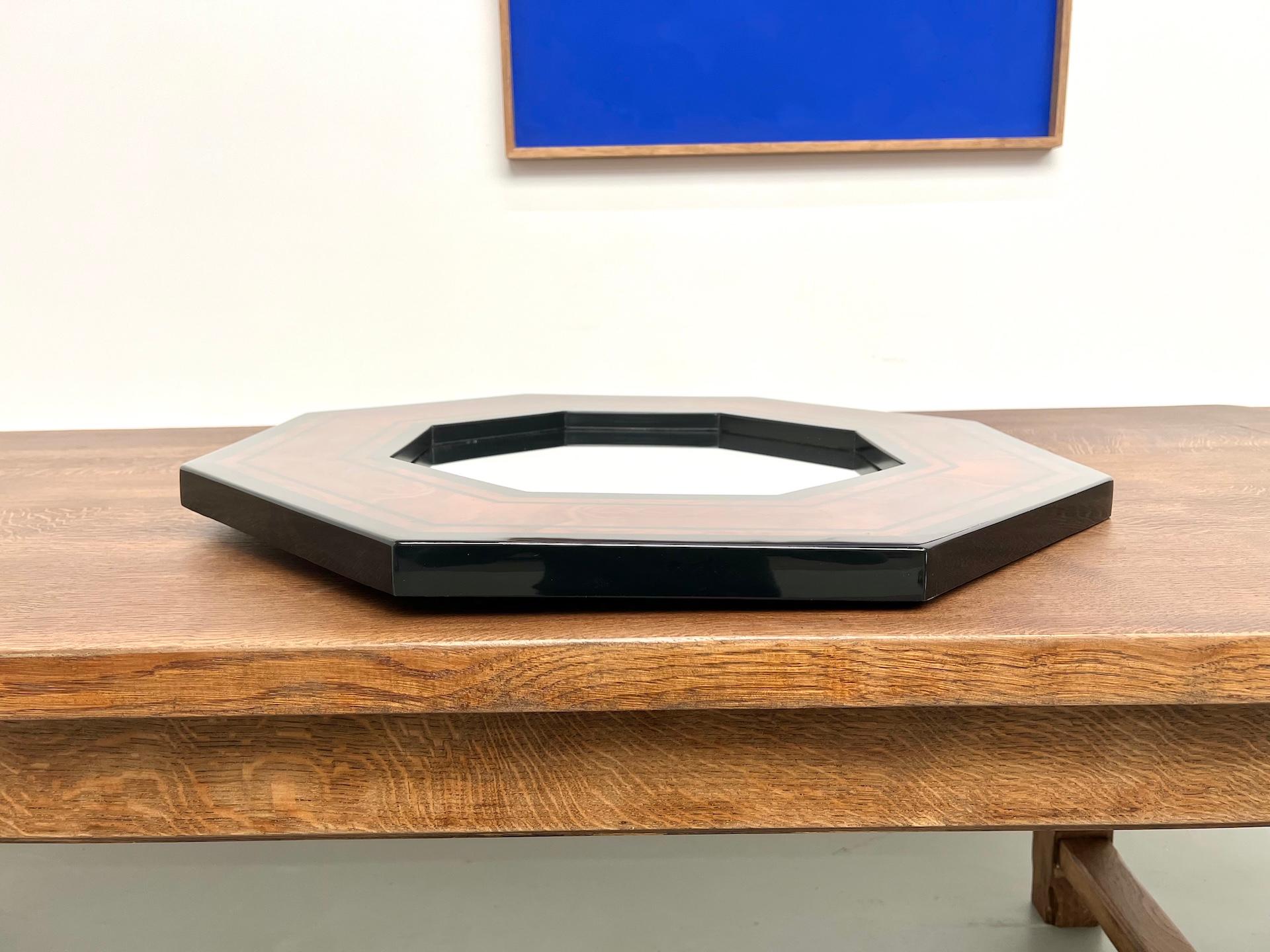 Fin du 20e siècle Miroir octogonal de Jean-Claude Mahey, France 1970 en vente