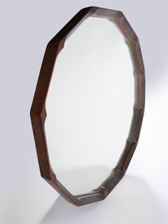 Octagonal Wooden Mirror Dino Cavalli