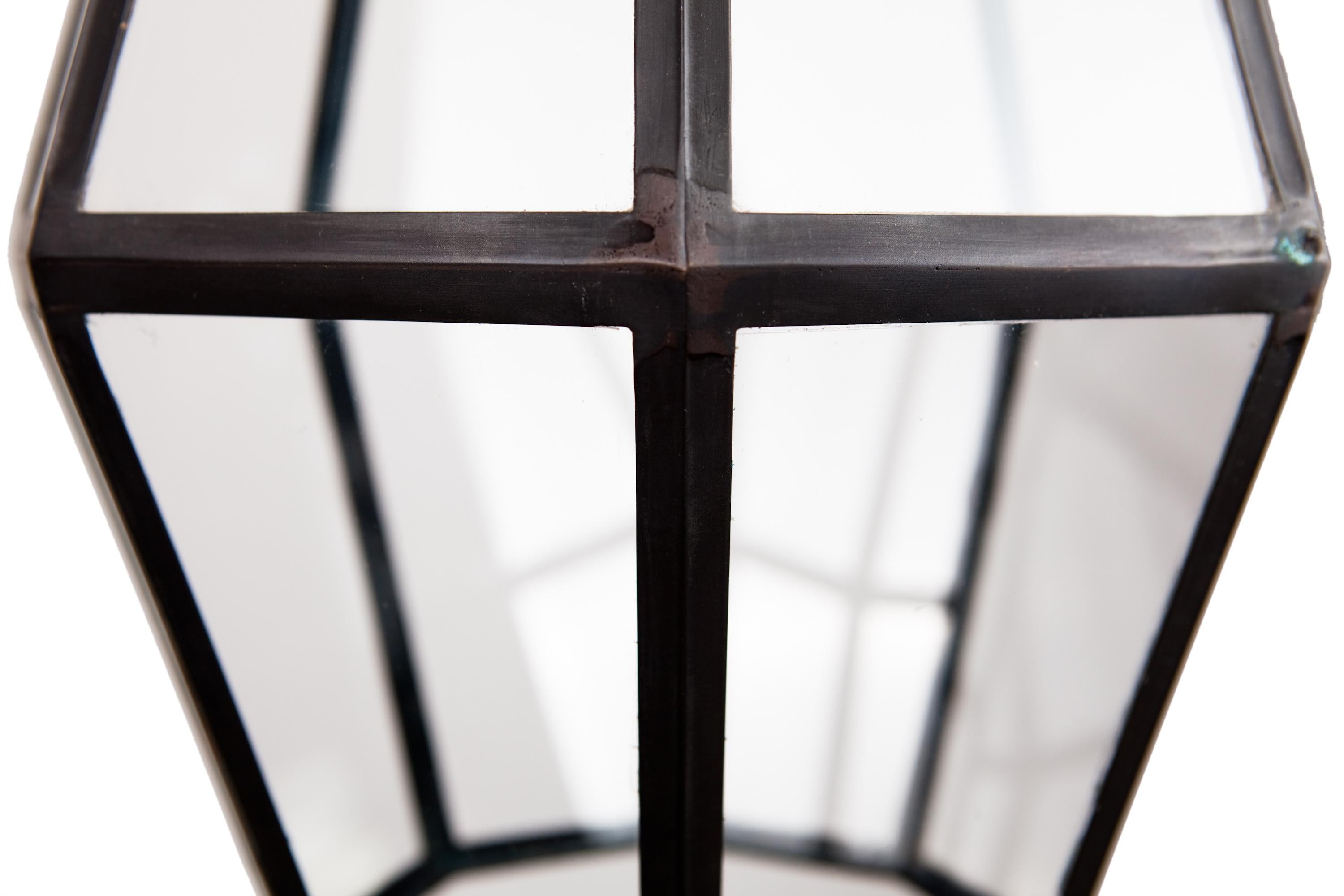 Octapyramid Lantern Pendant Created by Atelier Boucquet In New Condition For Sale In Roeselare, BE