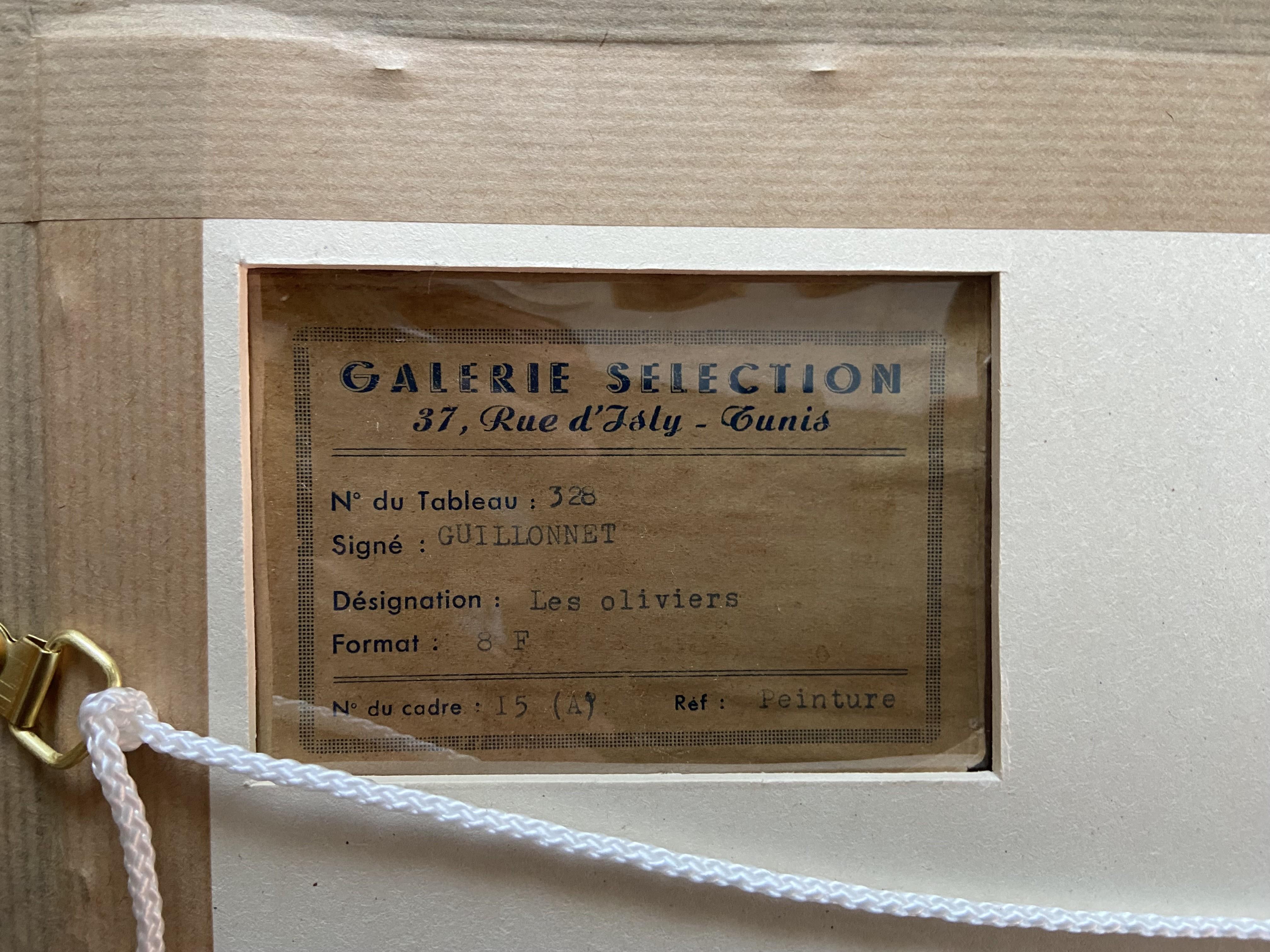Octave Denis Victor Guillonnet (1872 - 1967) Les Oliviers, Öl auf Tafel, signiert im Angebot 7