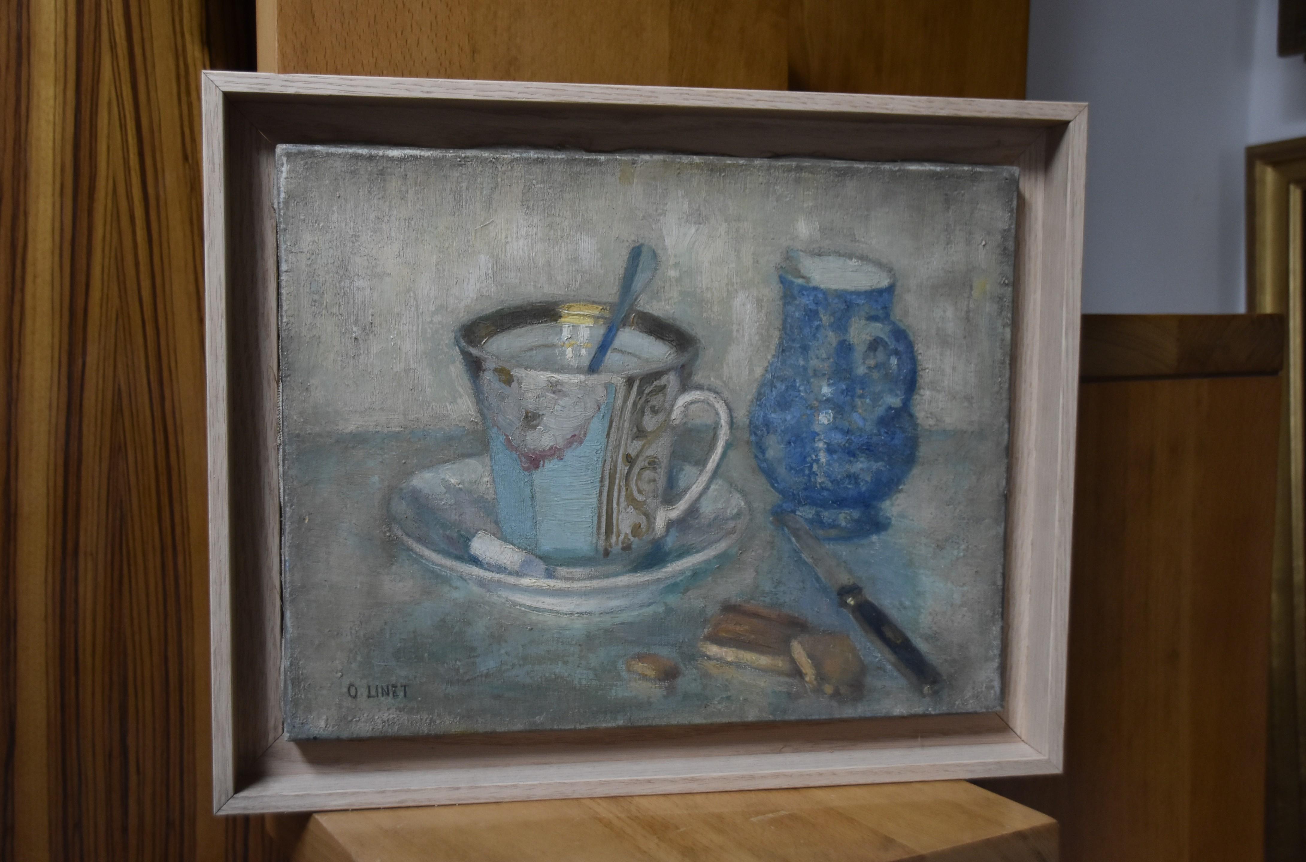 Octave Linet (1870-1962) Still life with a cup, oil on canvas signed   4