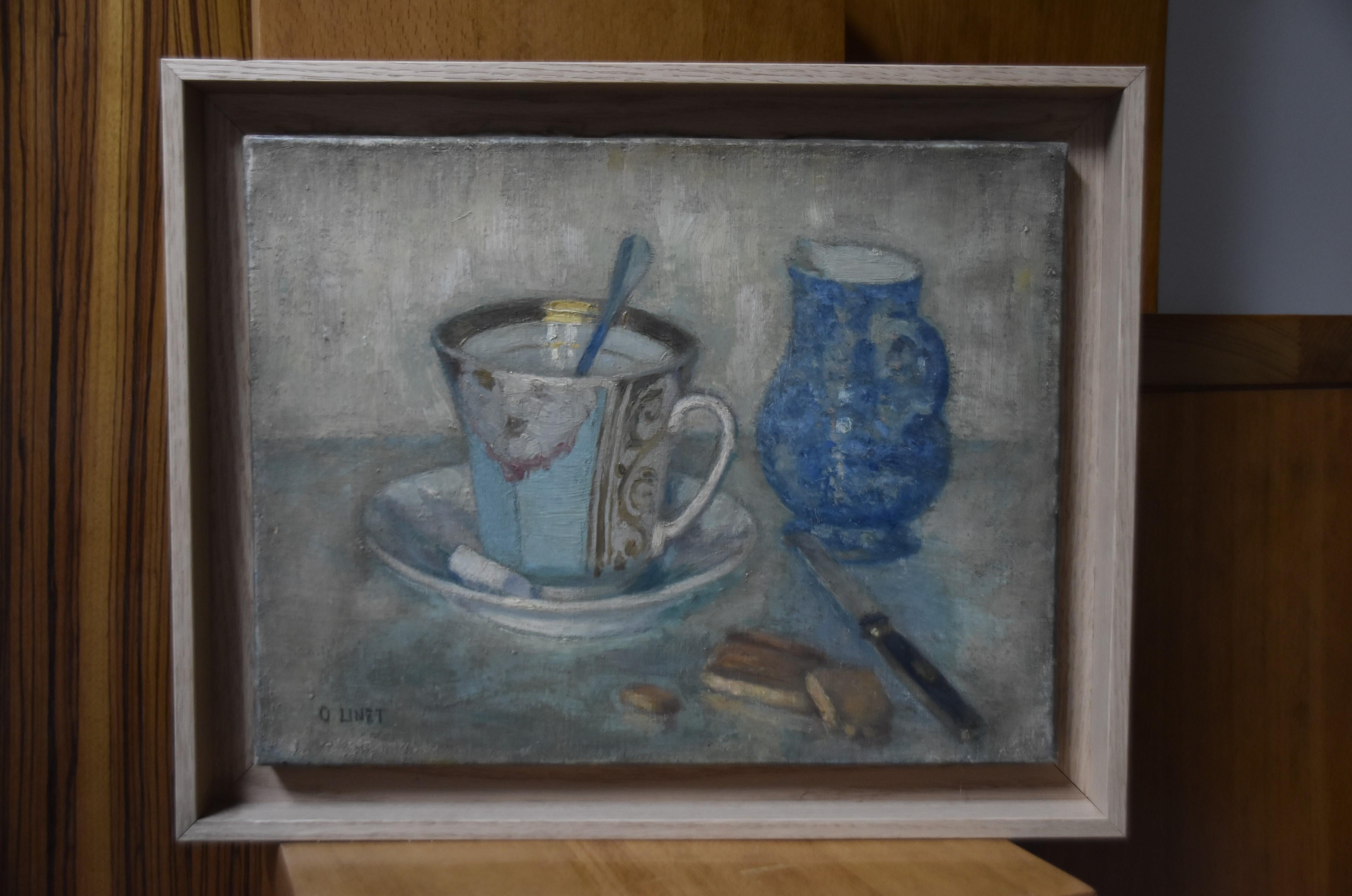 Octave Linet (1870-1962) Still life with a cup, oil on canvas signed   5