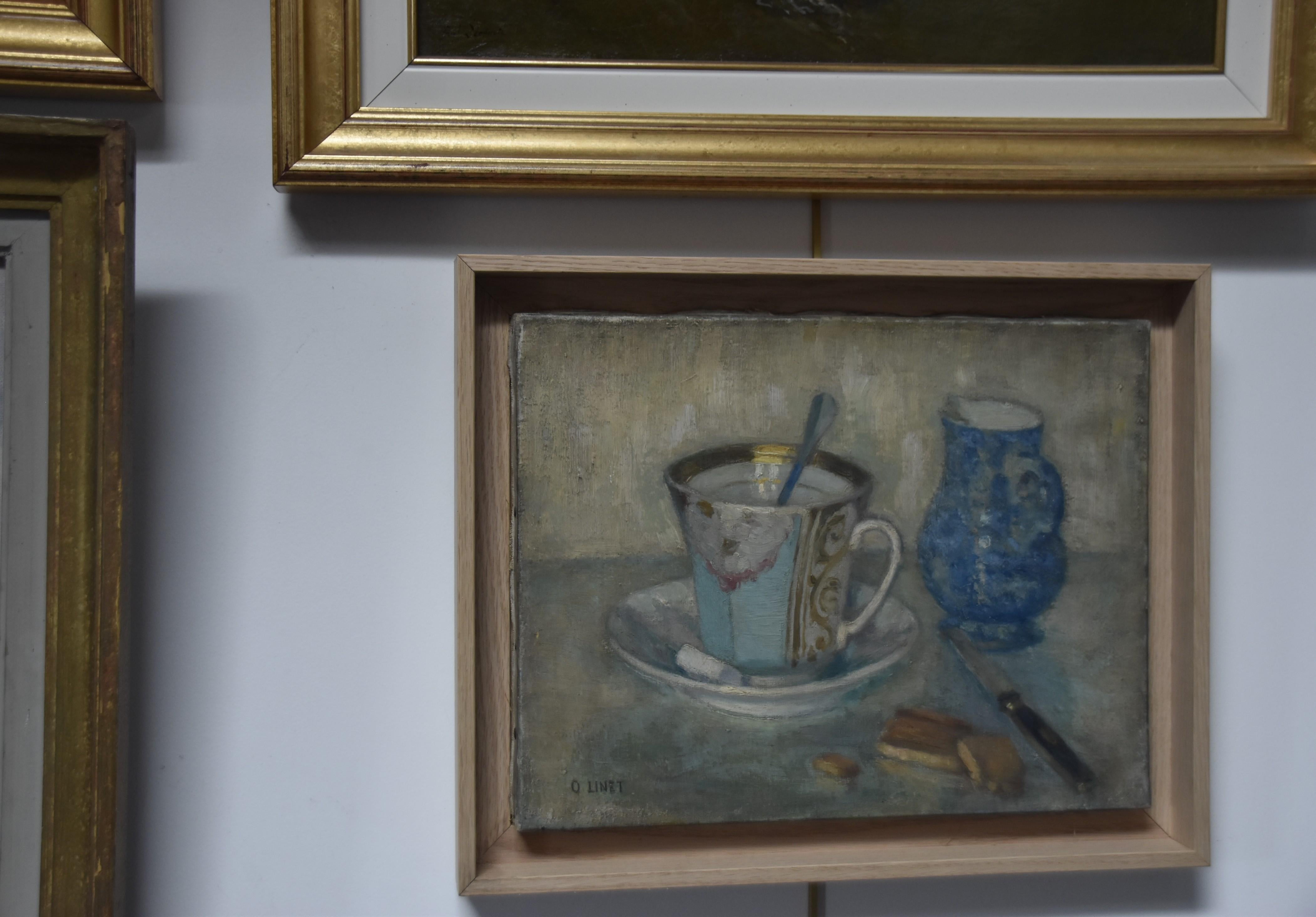 Octave Linet (1870-1962) Still life with a cup, oil on canvas signed   6