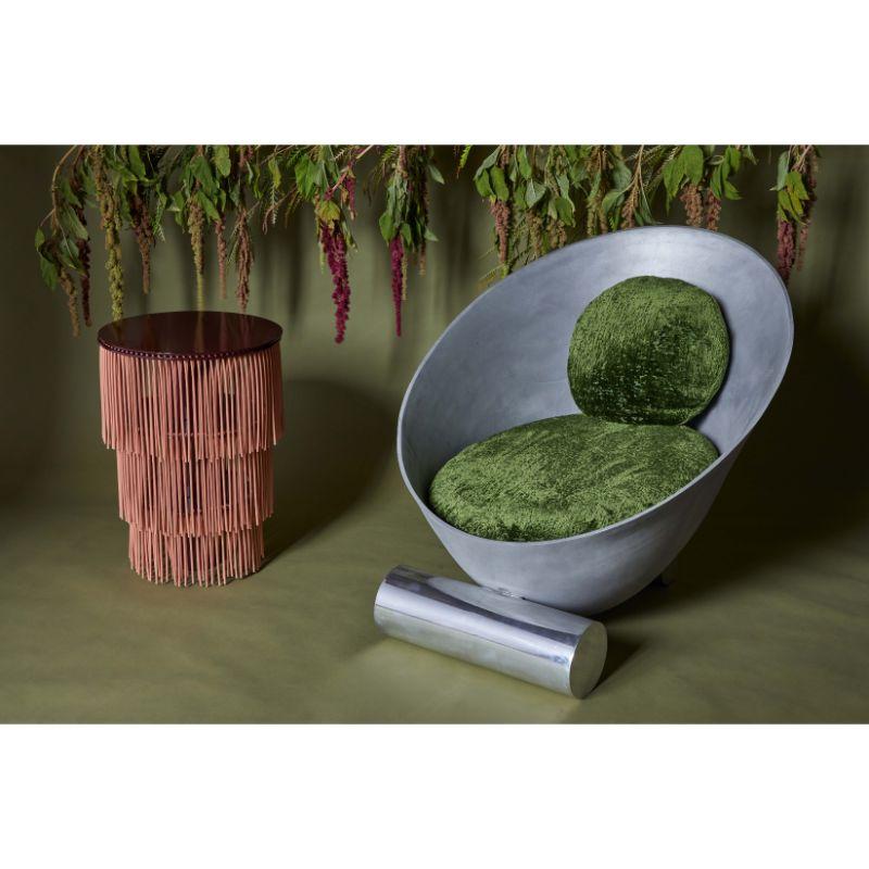 Contemporary Octavia Chair, Gray & Green by Laun