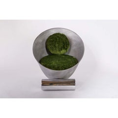 Octavia Chair, Gray & Green by Laun