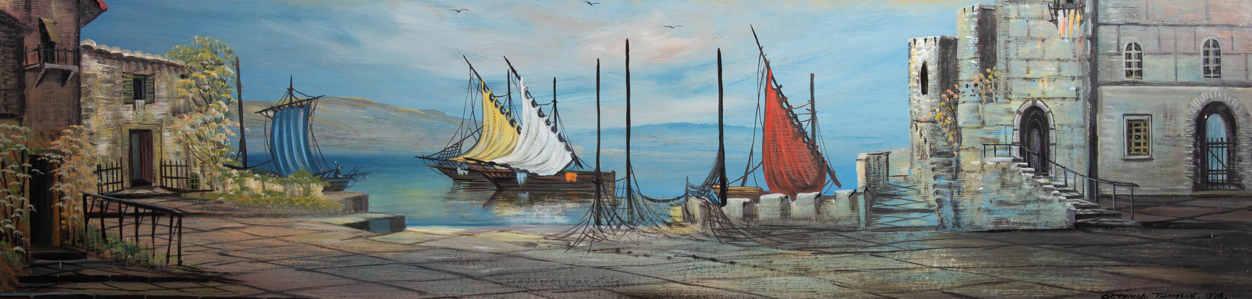Octavia Thomson - 1978 Acrilico, Porto europeo 1