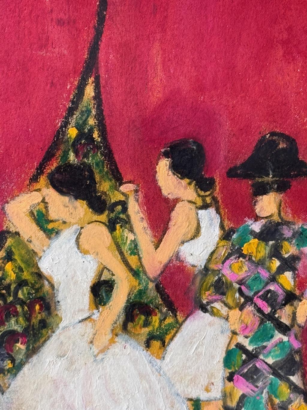 Bailarina y Pierrot by Octavio Rojo, 2009 For Sale 4