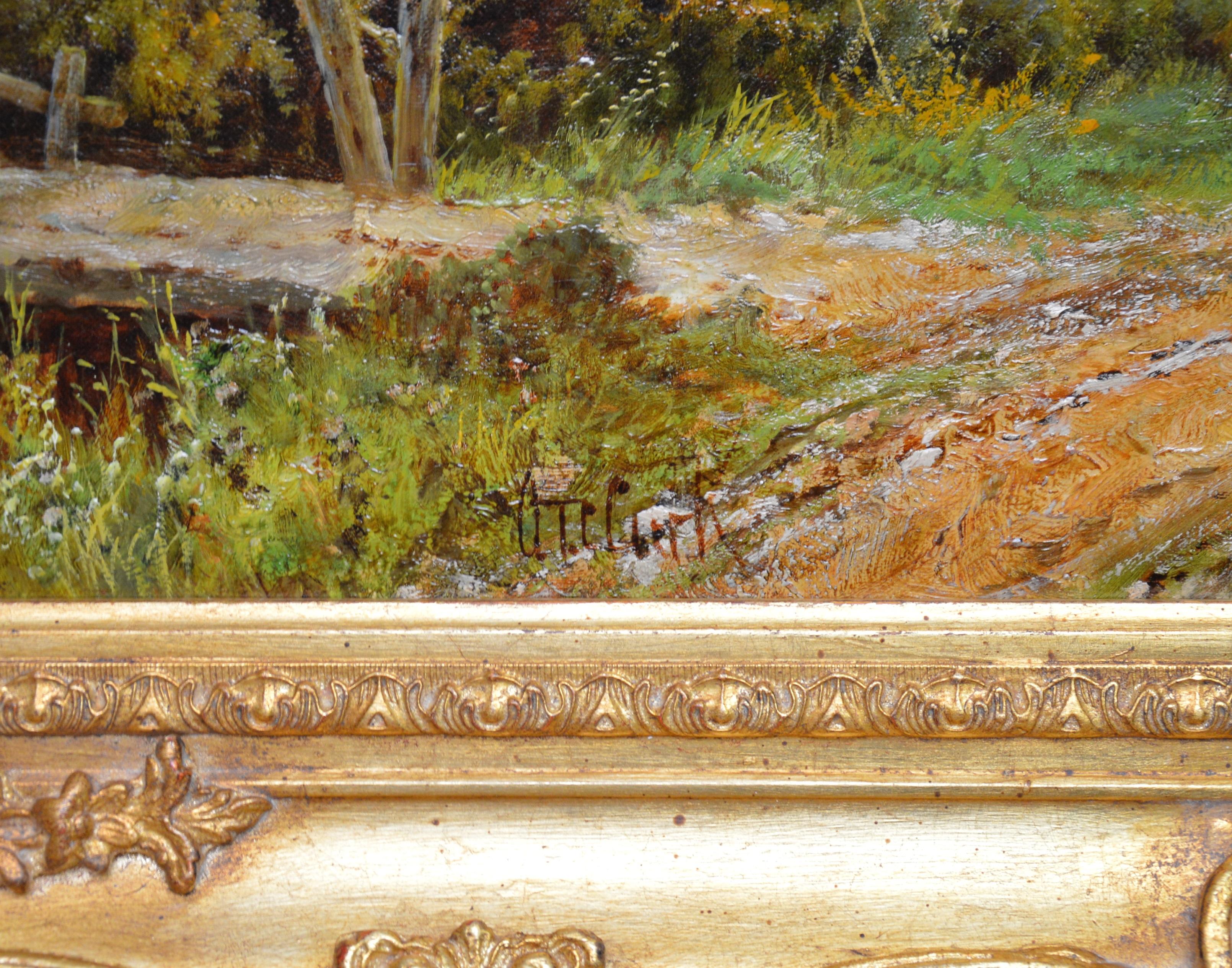 Near Hendon - 19th Century English Victorian Landscape Oil Painting 1