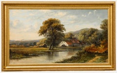 Octavius Thomas Clark (1850-1921) – Gerahmtes Ölgemälde, Die lokale Wassermühle