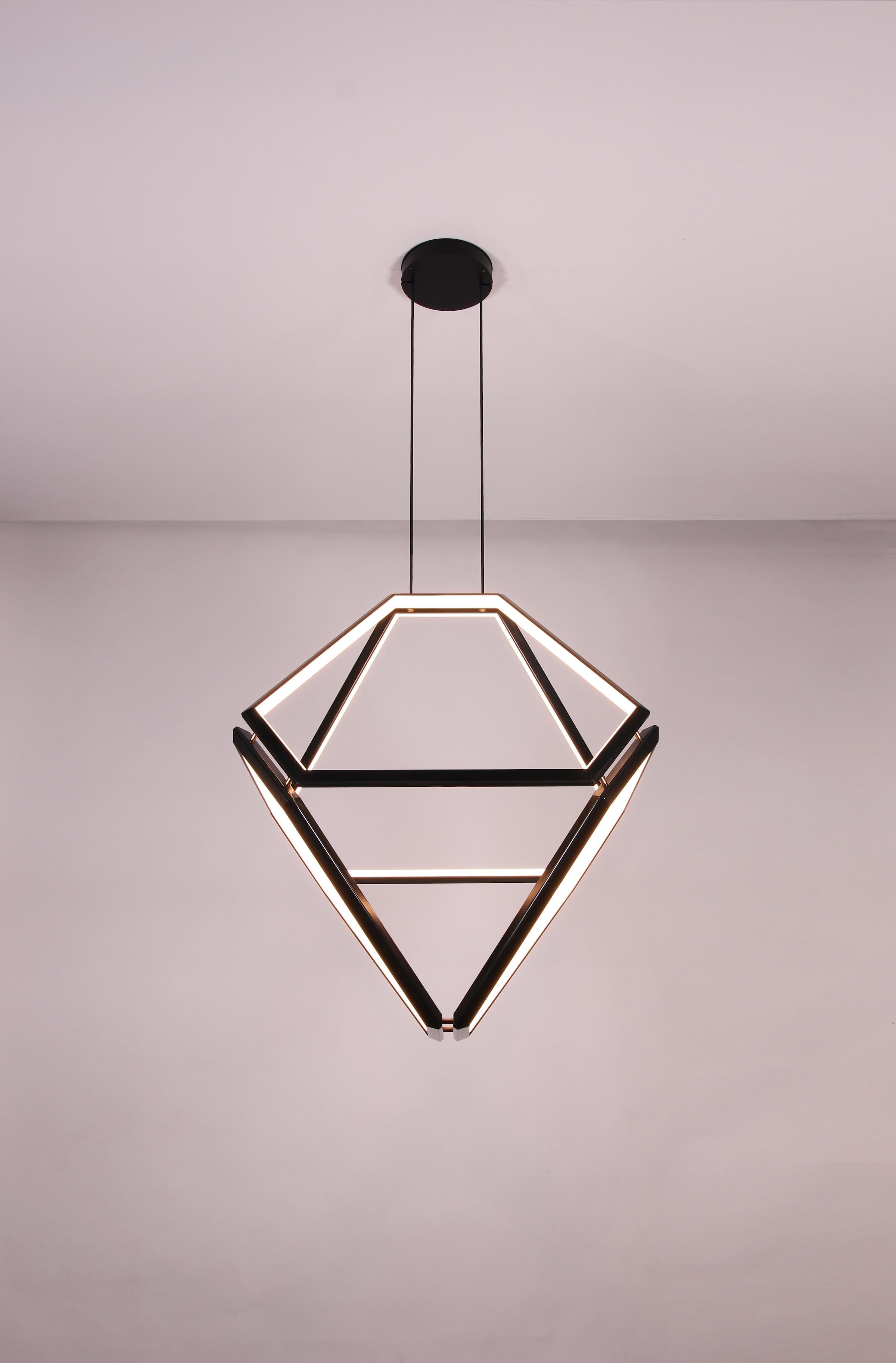 American Octo by Studio Endo Geometric Chandelier Modern Contemporary Light Fixture