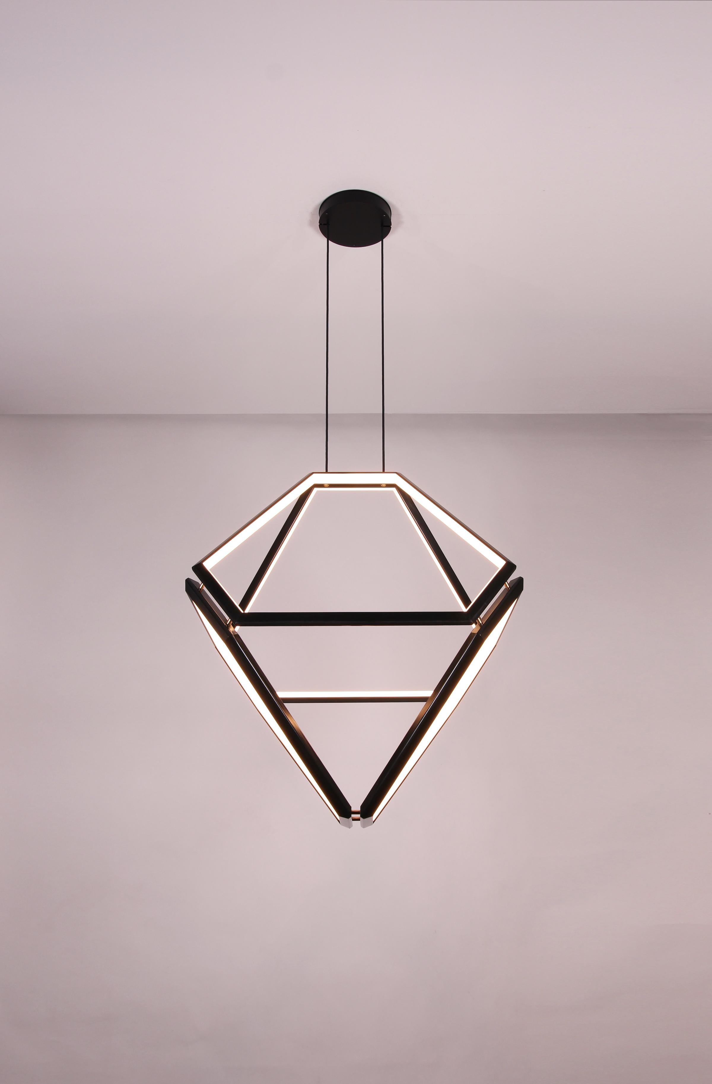 Americano Octo by Studio Endo Lampadario geometrico moderno contemporaneo in vendita