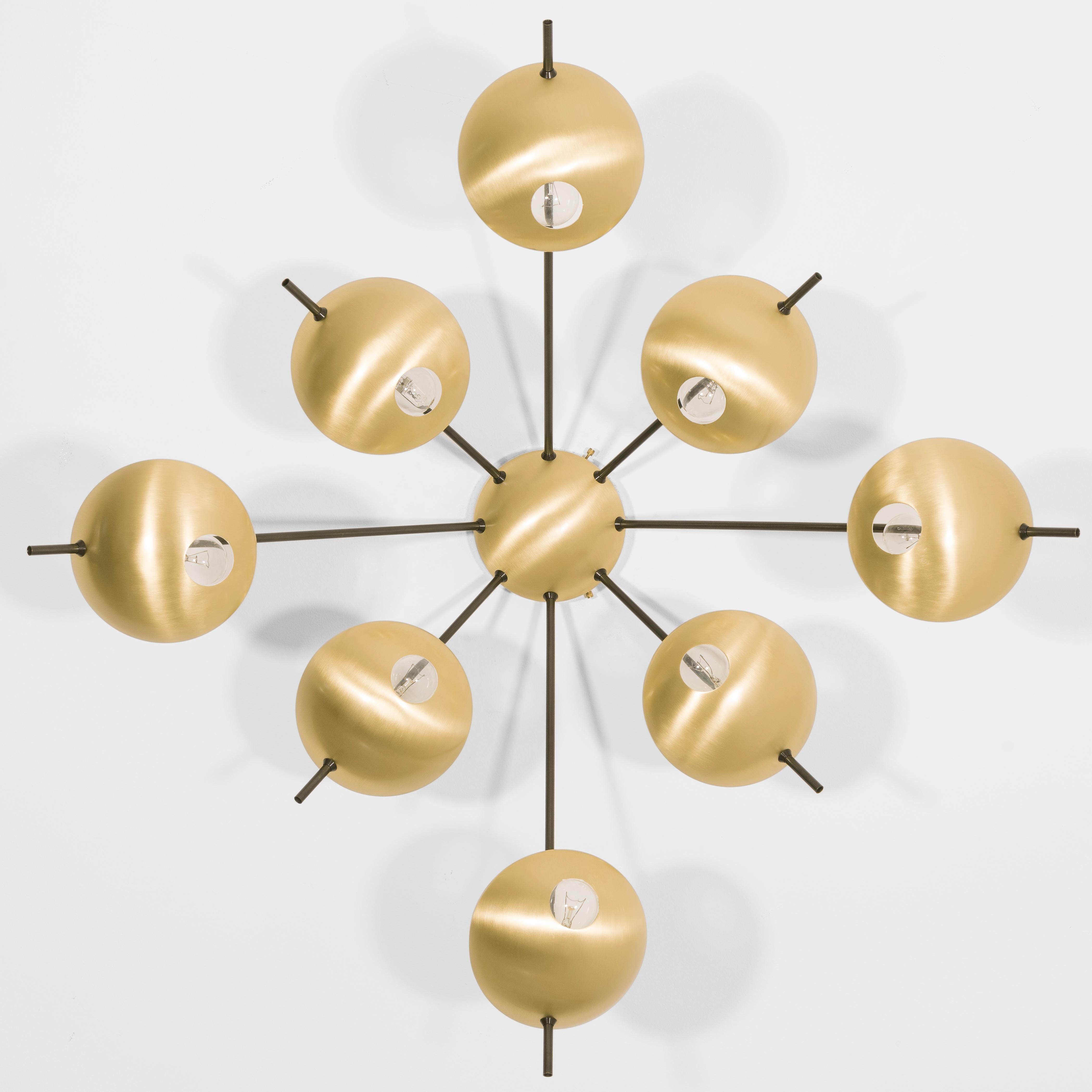 Octo II pendant by Design for Macha
Materials: Brass
Dimensions: W 100 x D 100 x H 42 cm

The Helios lighting collection is a tribute to antic sundial. Helios is both simple and very decorative, it will bring undisputed warmth and character to