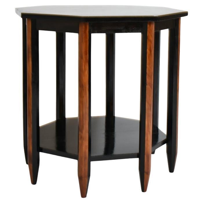 Octogonal modernist side table, 1920s. For Sale