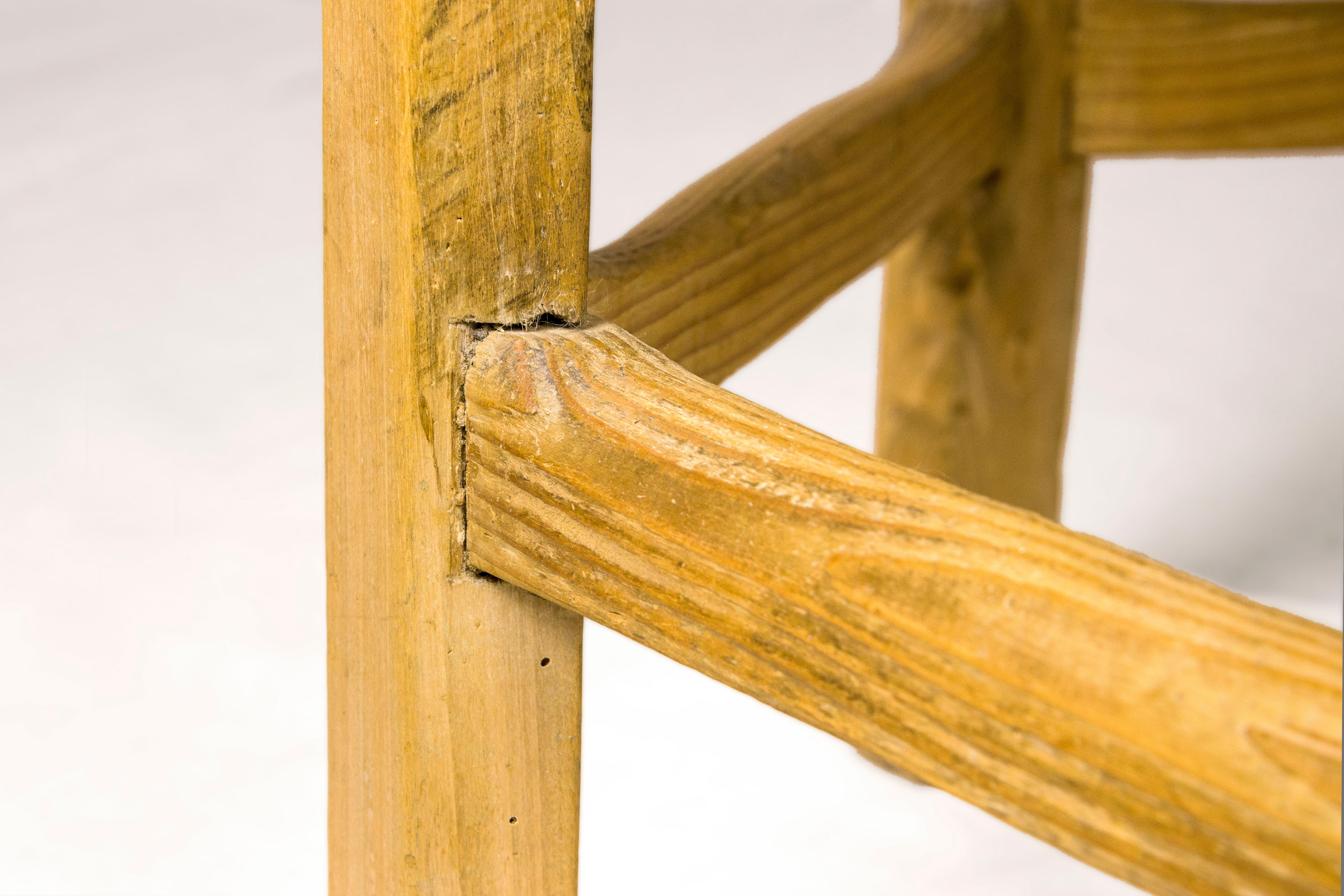 Octogonal Rustic Side Table, 19th Century 2