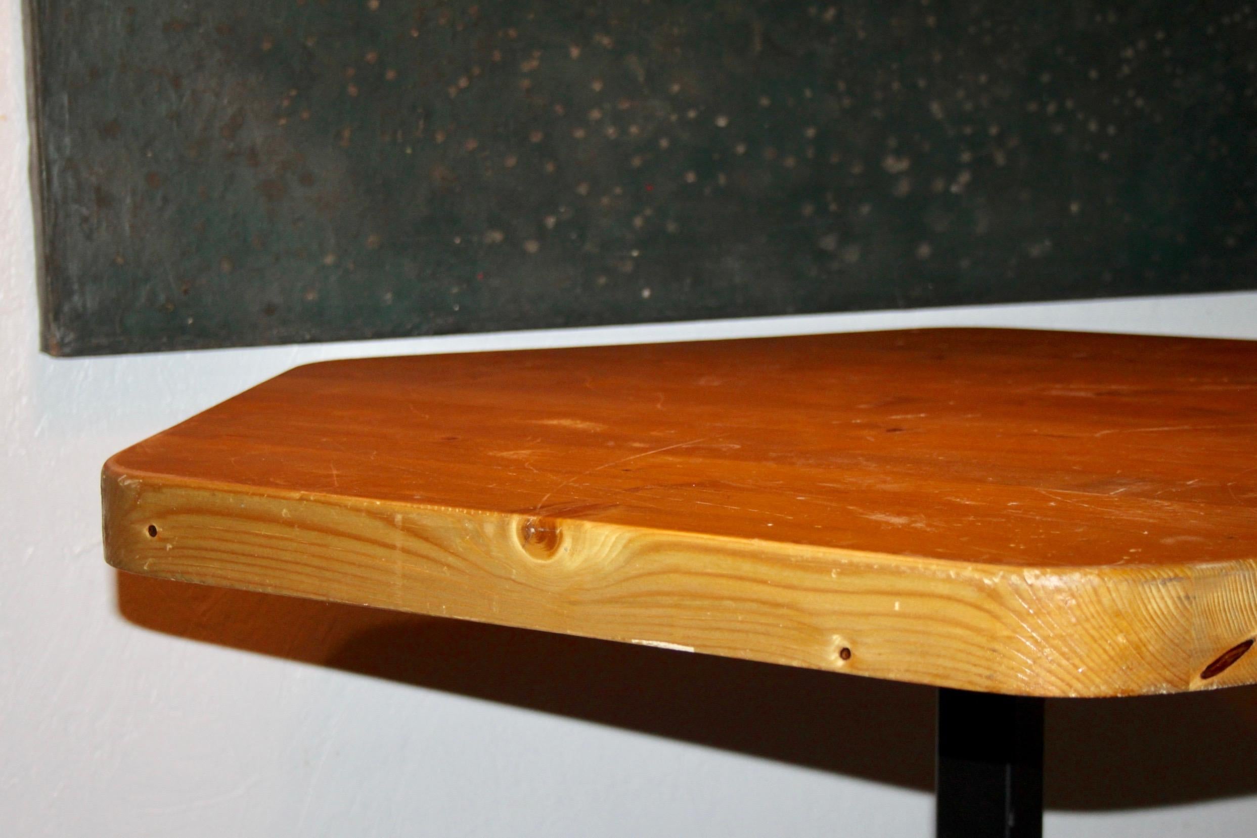 Mid-20th Century Octogonal Table by Charlotte Perriand for 'Les Arcs', France, 1960s For Sale