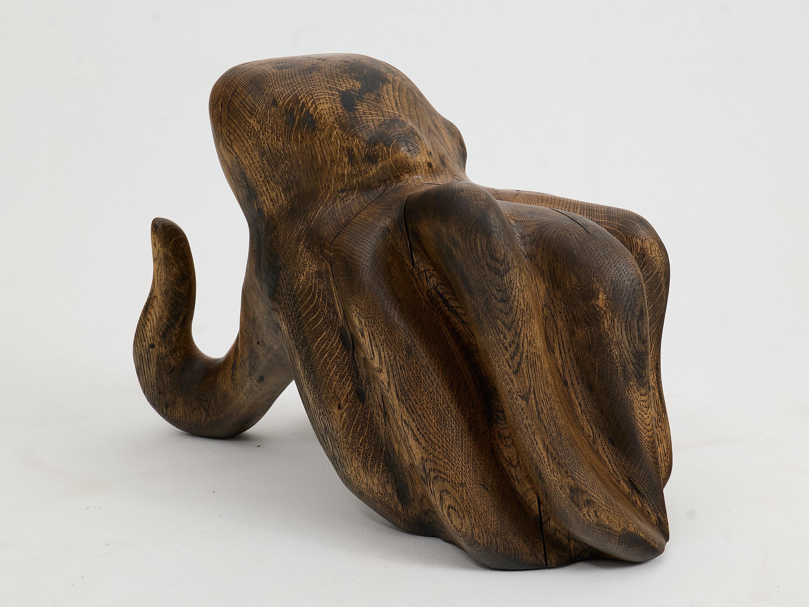 Octopus, Chainsaw Carved Decoration, Oak, Logniture 5