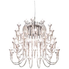 Octopus Chandelier in Pyrex, Baroque Style, Italy