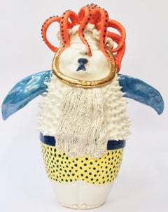 Octopus Fish Decorative Centerpiece, Handmade Italy, 2020, Hand-Crafted