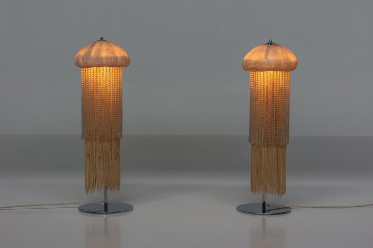 Jacques Garcia Octopus Floor Lamps, Metal Base, Mid-Century Modern ...