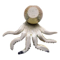 Hand-made Ceramic Octopus Jewelry Box, made in South Africa