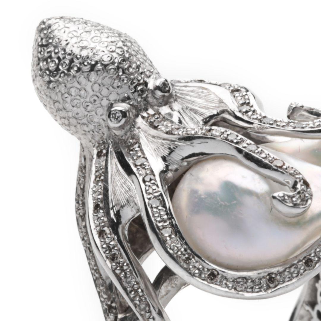 pearl octopuss ring