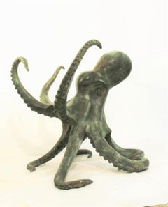Octopus Sculpture in Bronze