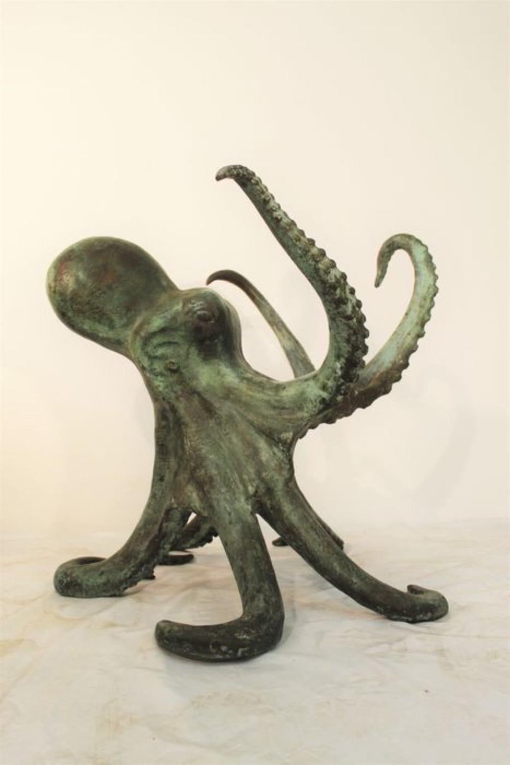 Sculpture de pieuvre en bronze Bon état - En vente à Rome, IT
