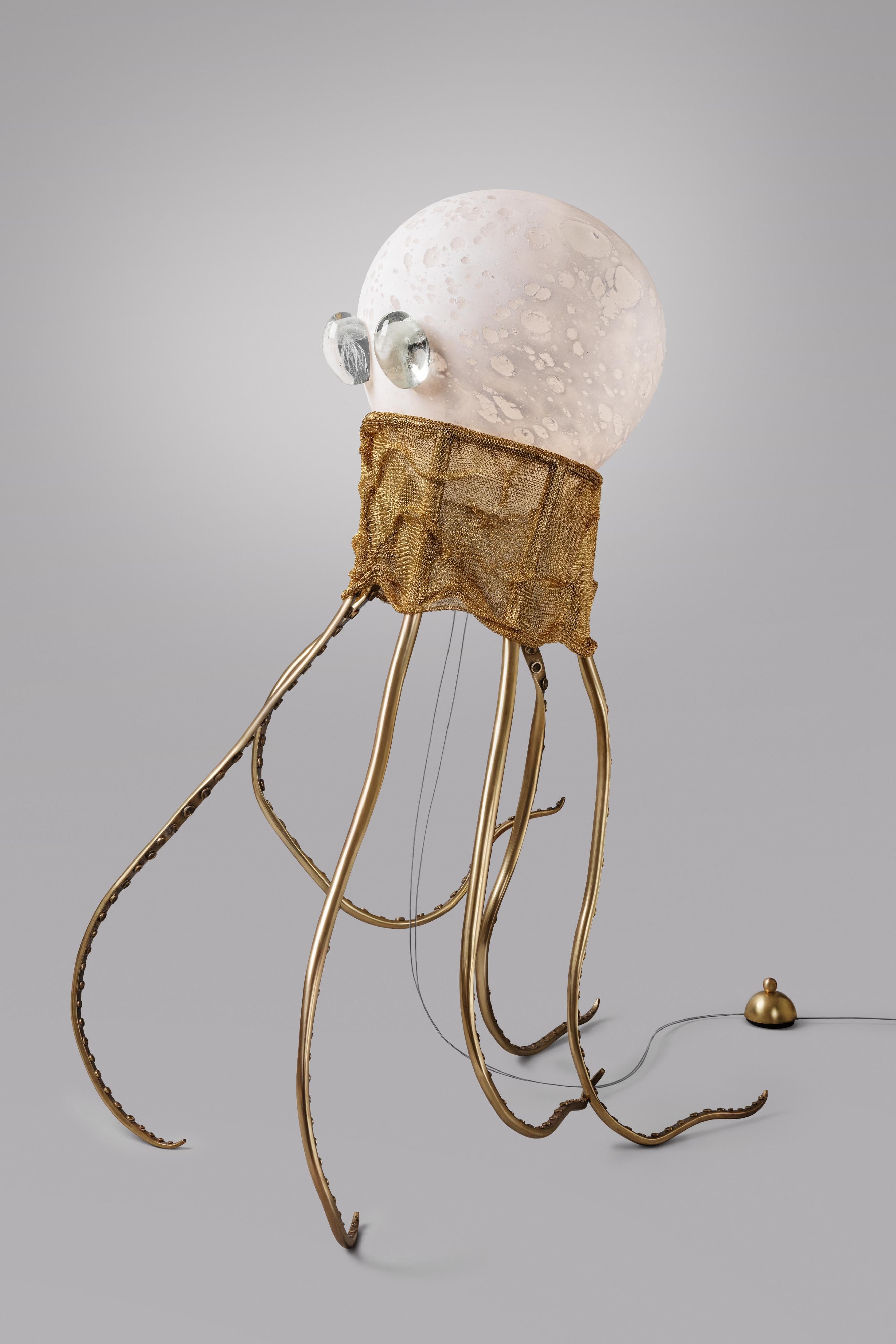 Octopus, Unique Floor Lamp Sculpture, Ludovic Clément D’armont For Sale ...