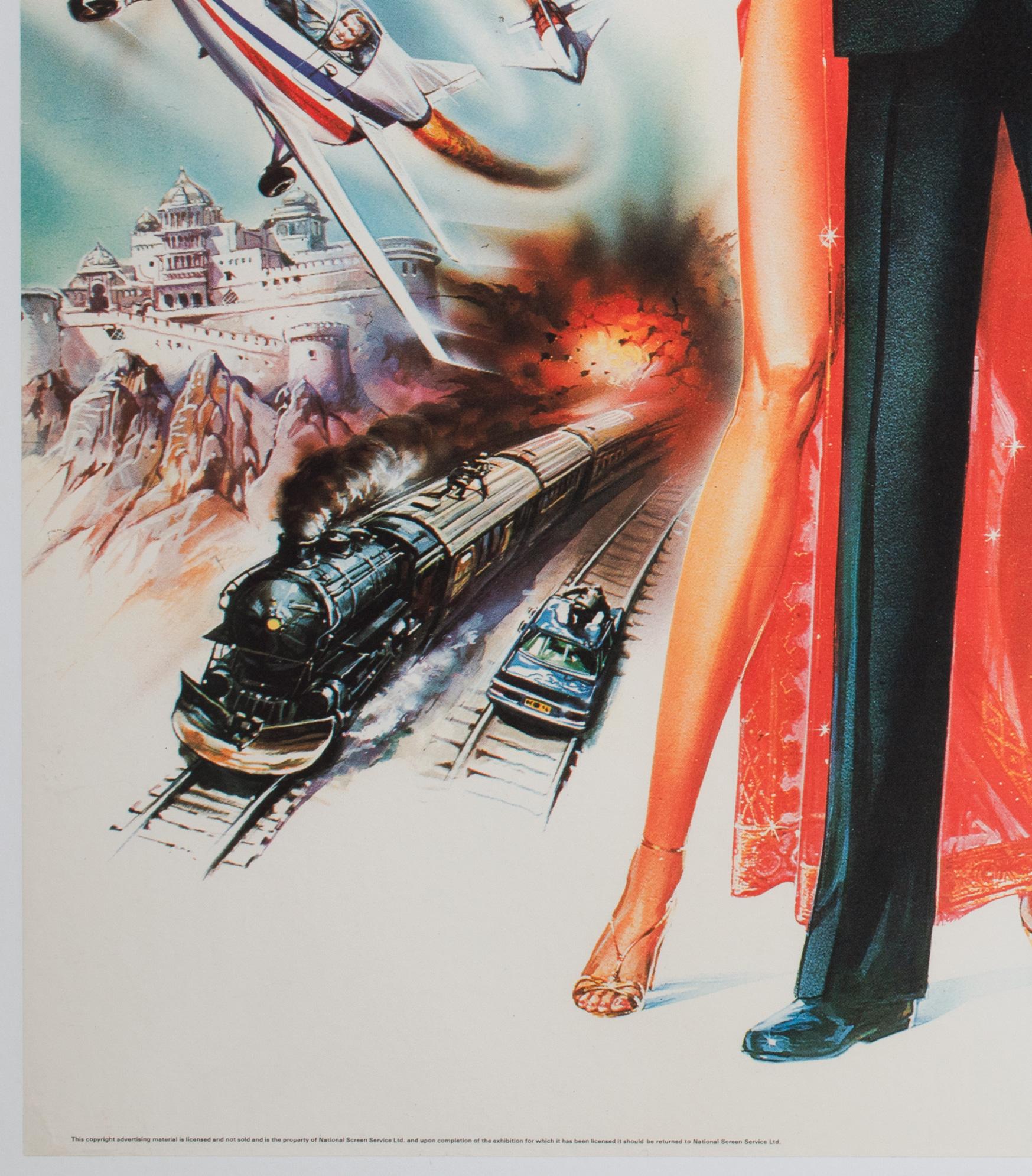 Octopussy 1983 UK Quad-Filmplakat, Daniel Goozee (Leinen) im Angebot