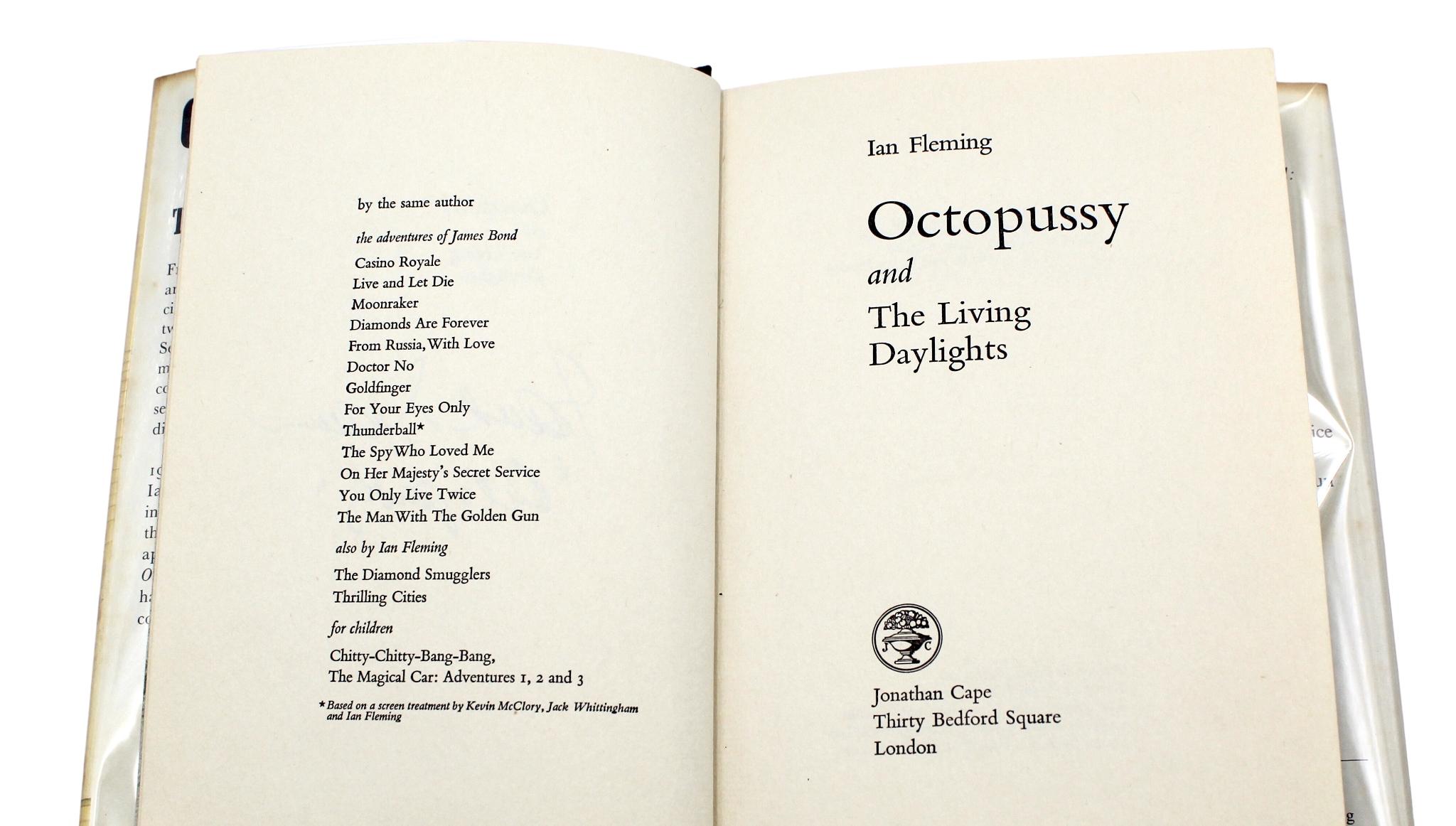American Octopussy and the Living Daylights by Ian Fleming, First Edition, 1966 For Sale
