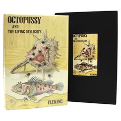 Octopussy y The Living Daylights de Ian Fleming, en sobrecubierta original, 1966