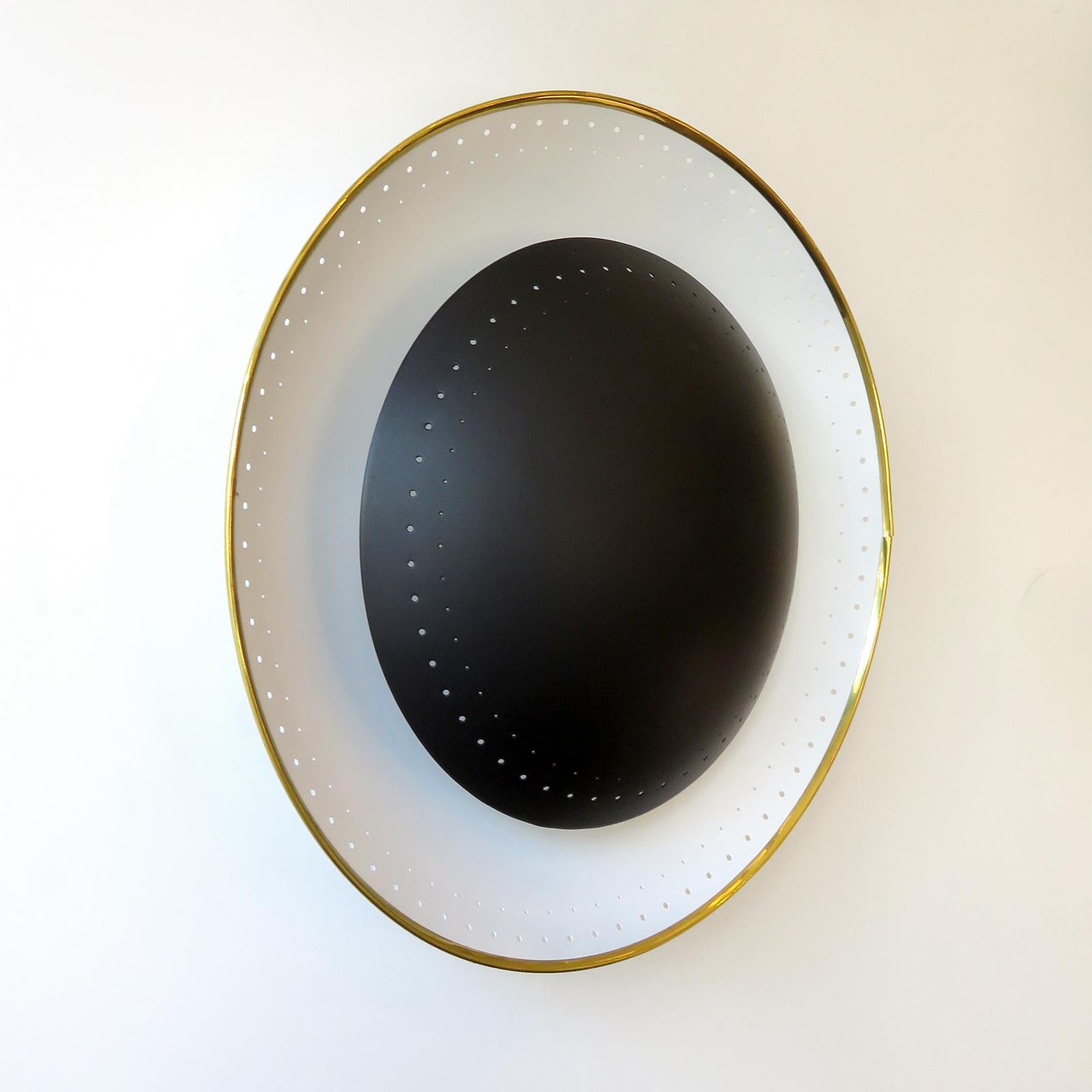 Organic Modern Oculus Black Wall Light by Gallery L7