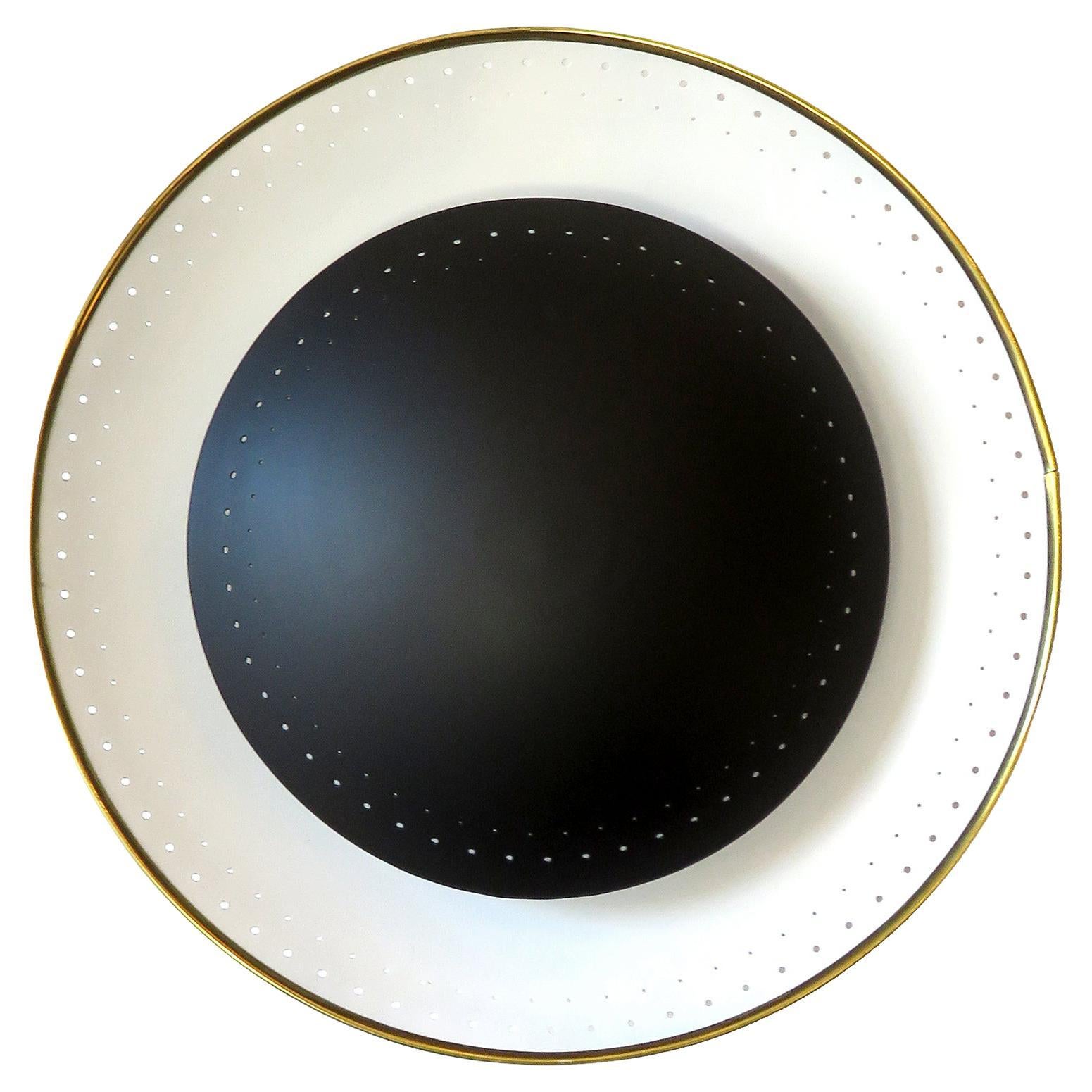 Oculus Black Wall Light par Gallery L7