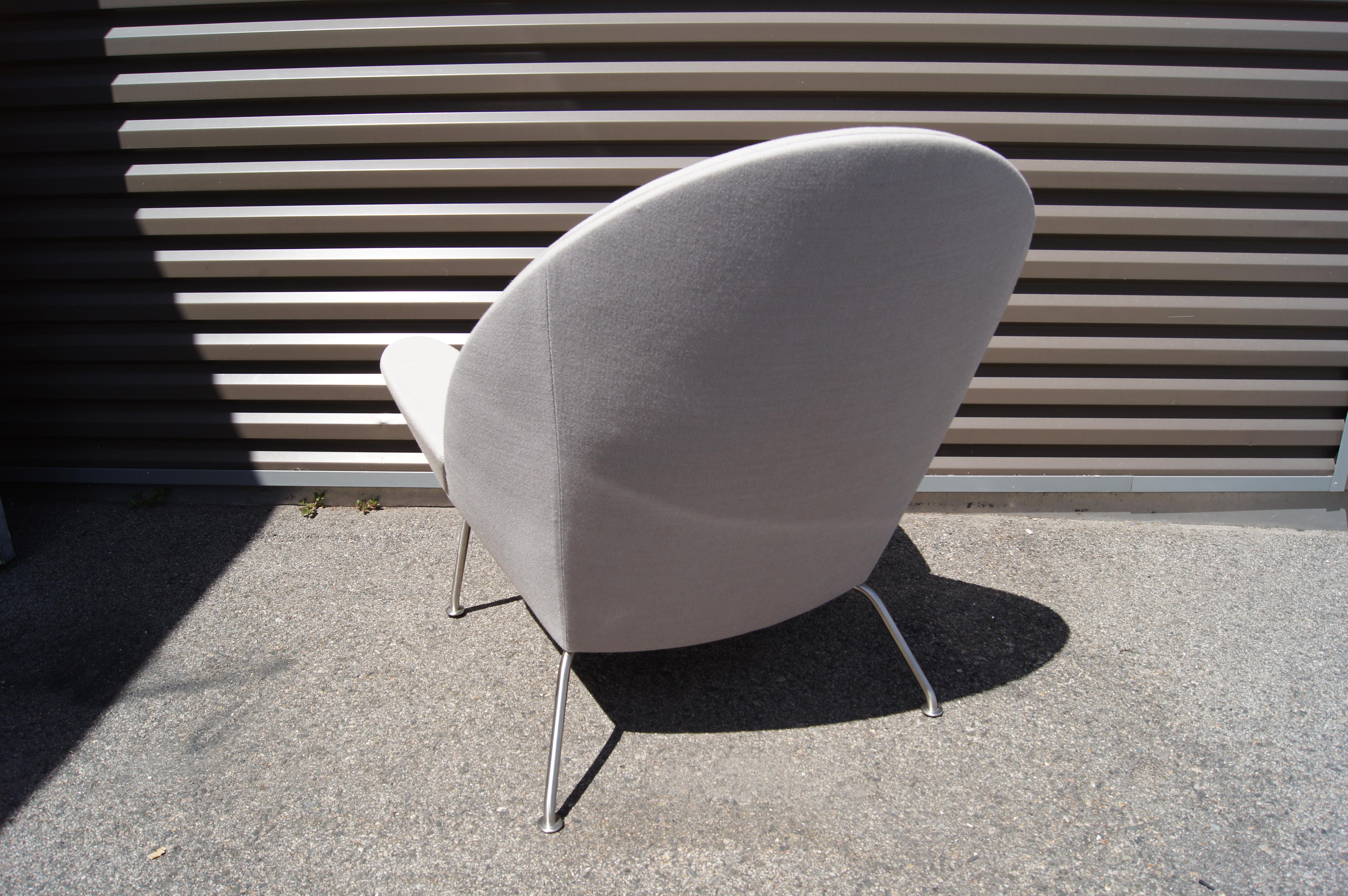 Stainless Steel Oculus Chair, Model CH468, by Hans Wegner for Carl Hansen & Son