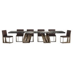 Oculus Dining Table & 10 Affilato Chairs Dining Room Set