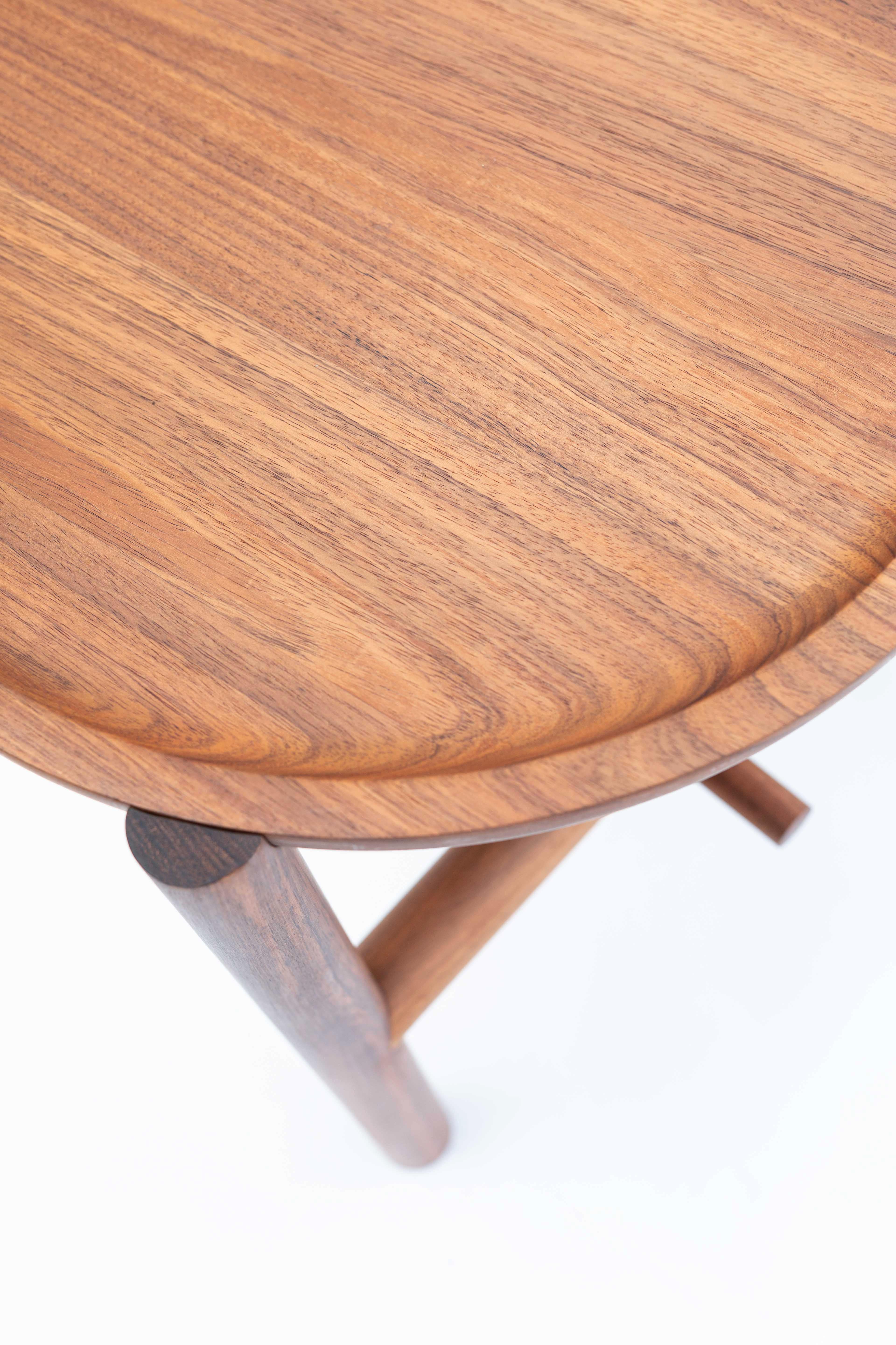 Katalox Table basse contemporaine en bois massif naturel par Ania Wolowska en vente