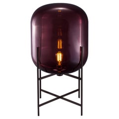 Lampada da terra Oda Medium Aubergine Black di Pulpo
