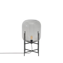 Oda Medium Steel Grey Black Floor Lamp by Pulpo