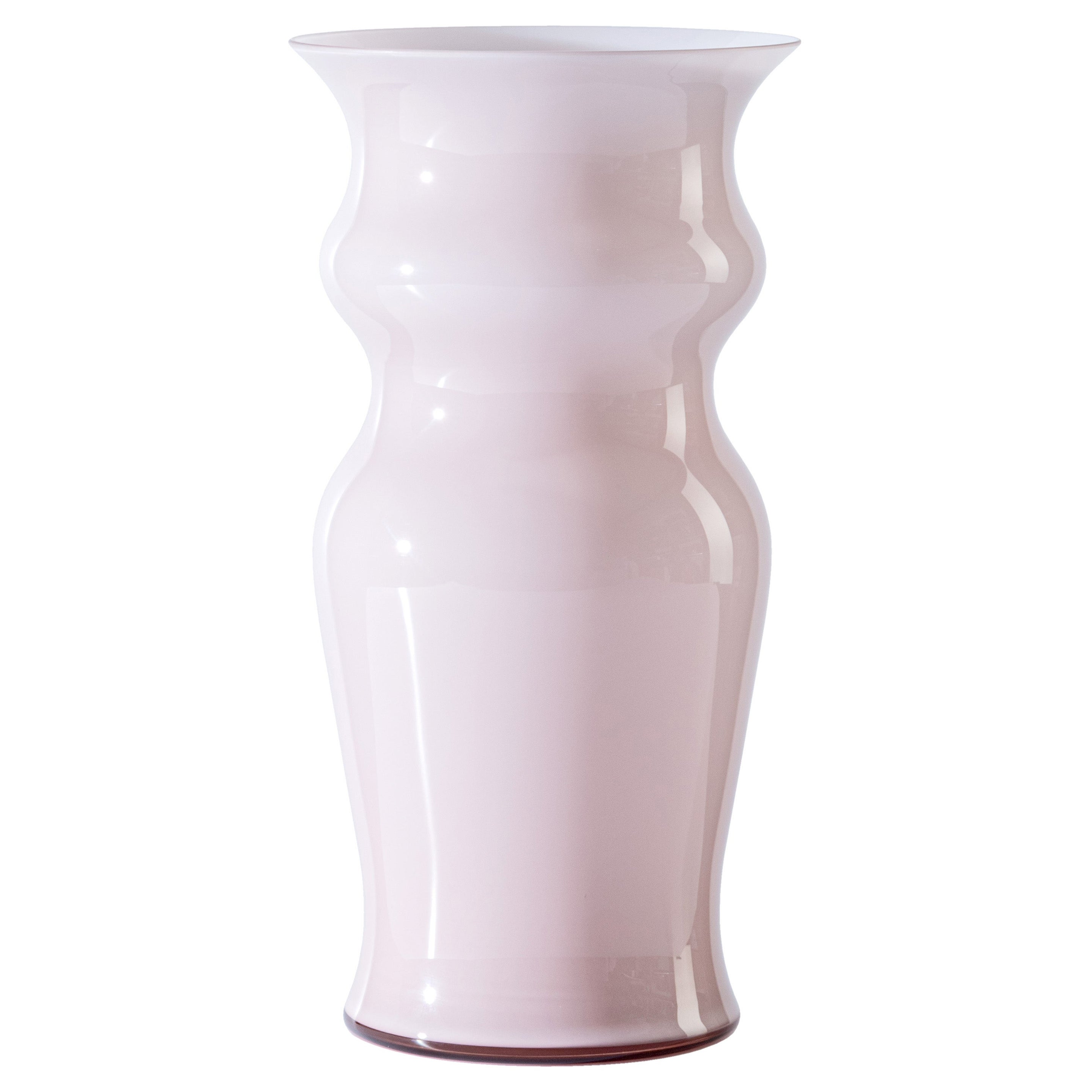 Petit vase en verre Odalische en Cipria  Rose de Leonardo Ranucci