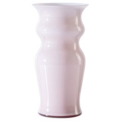 Vaso di vetro piccolo Odalische in Cipria  Rosa di Leonardo Ranucci