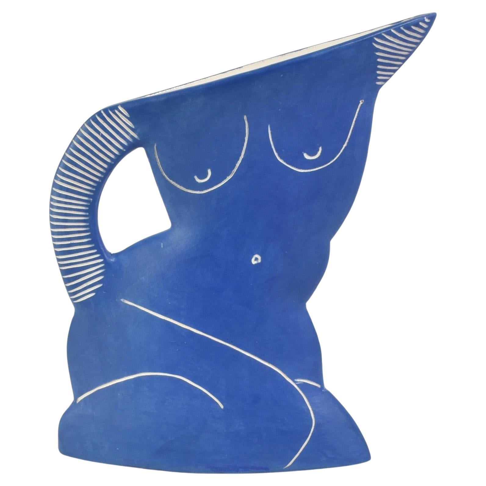 Odalisken Aktform in Blau im Angebot