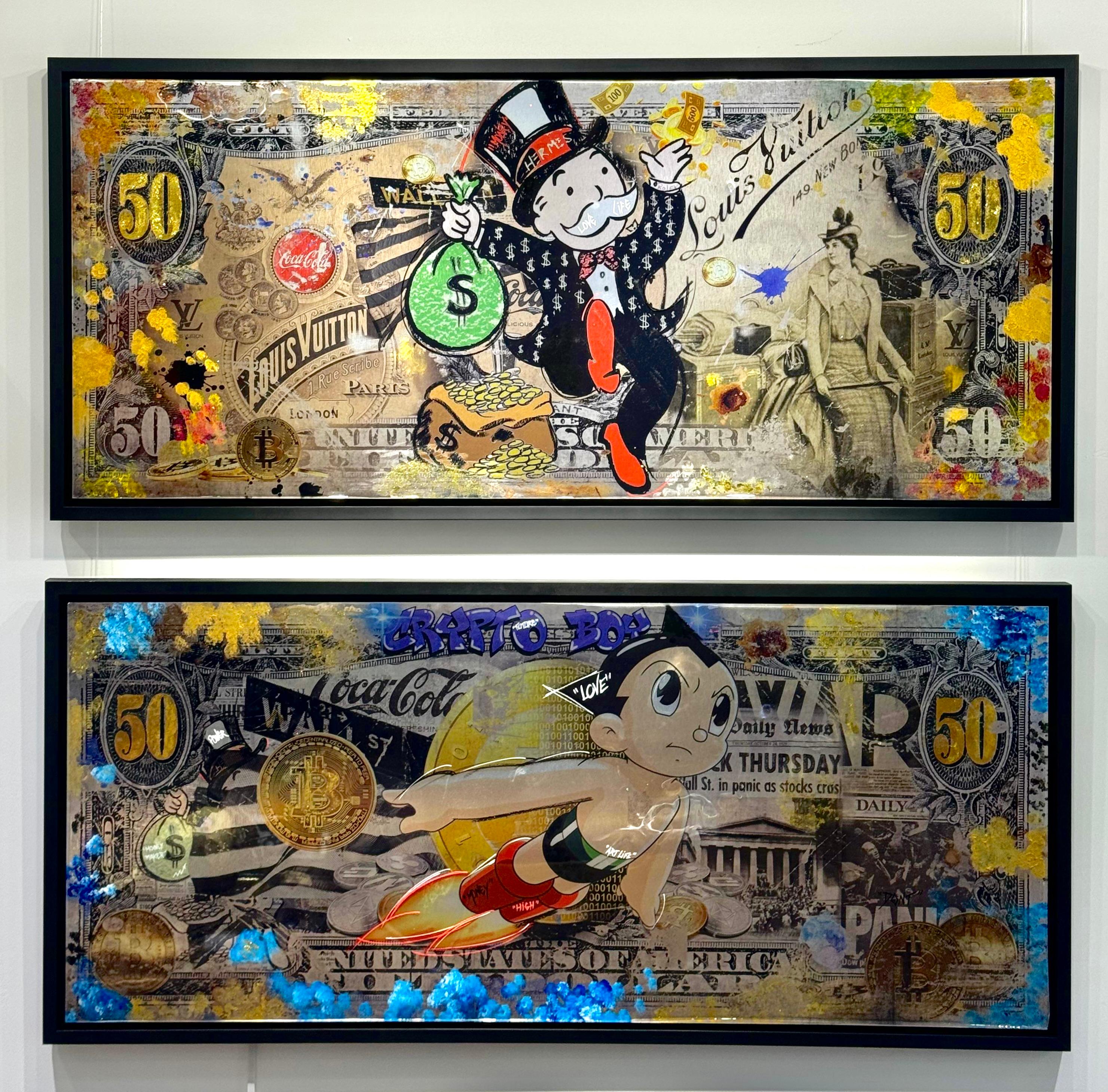 Crypto Boy - Mixed Media Art Arte pop de odart