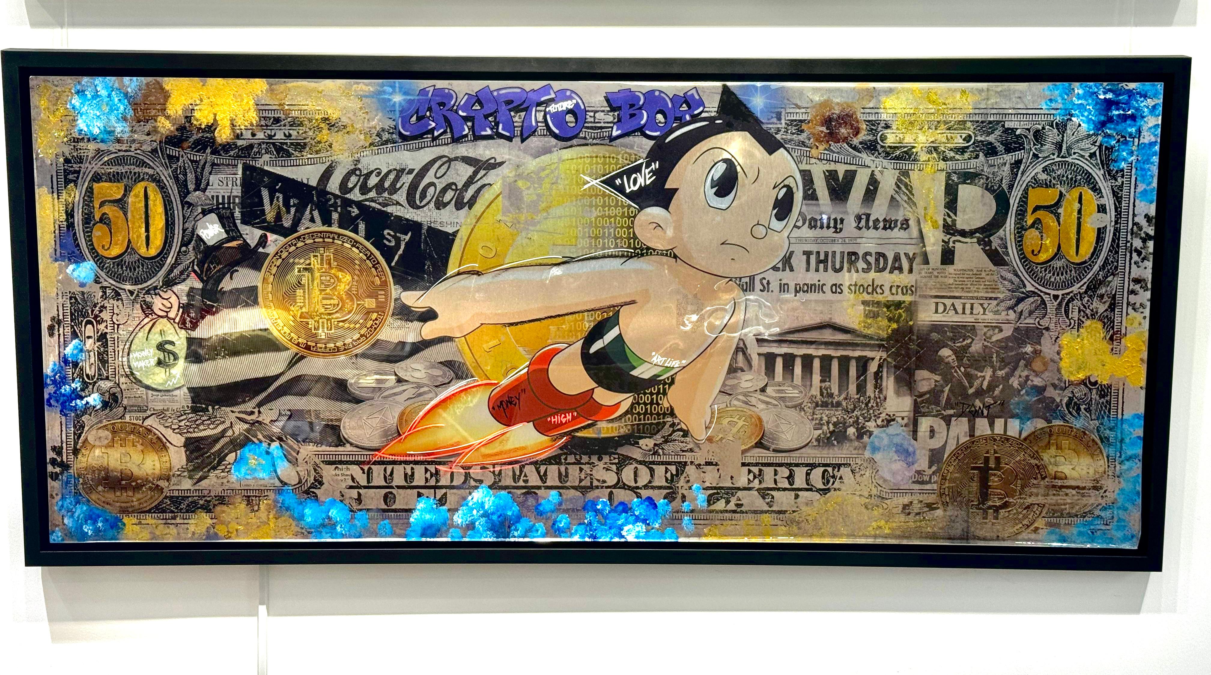 Crypto Boy - Mixed Media Art de odart