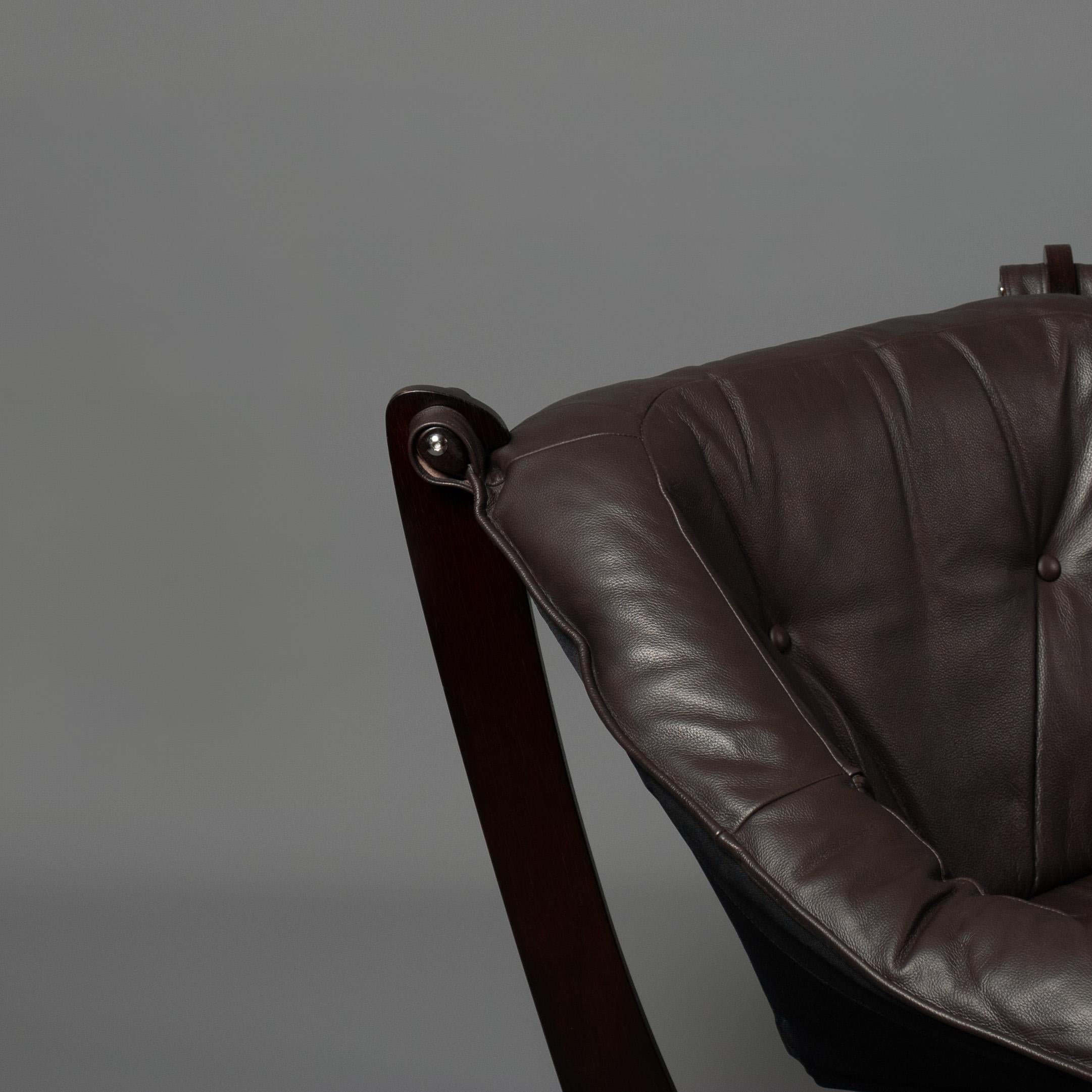 Leather Odd Knutsen Luna Chair For Sale