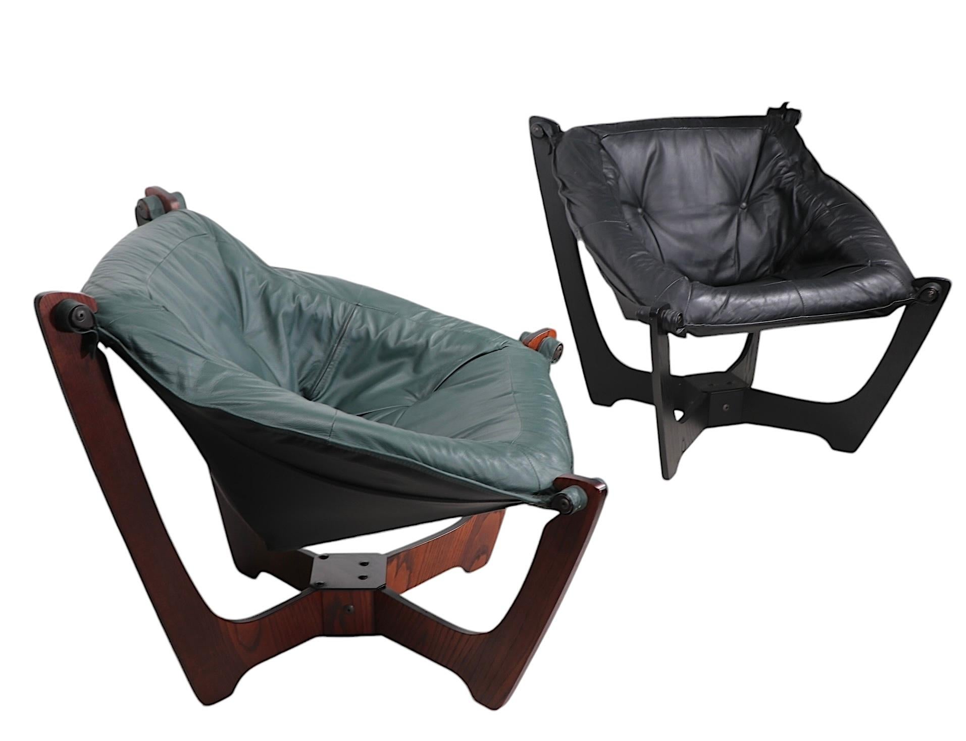 Odd Knutsen Sillas de salón Luna de Hjellegjerde Mobler Noruega Años 70 6 disponibles en venta 10